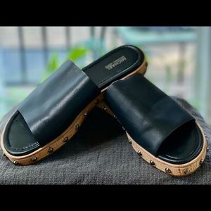 MICHAEL Michael Kors- Beautiful black leather sandals.